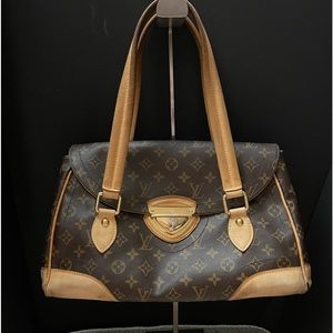 Louis Vuitton Brown and Tan Satchel